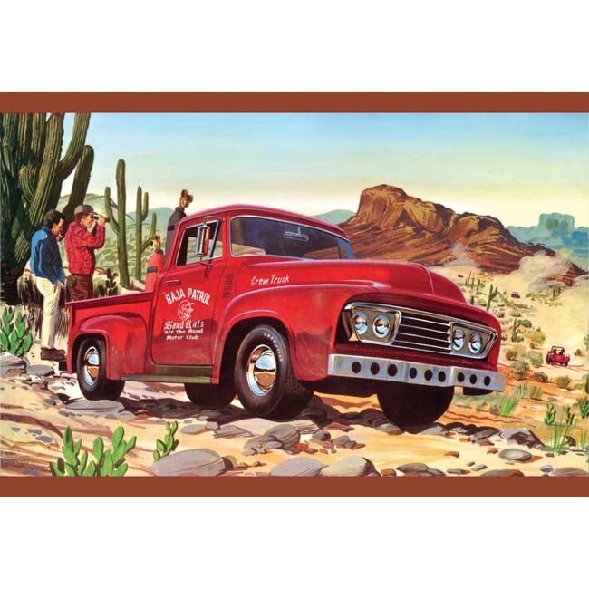 AMT-1505 AMT 1953 Baja Patrol Ford Pickup Crew Truck
