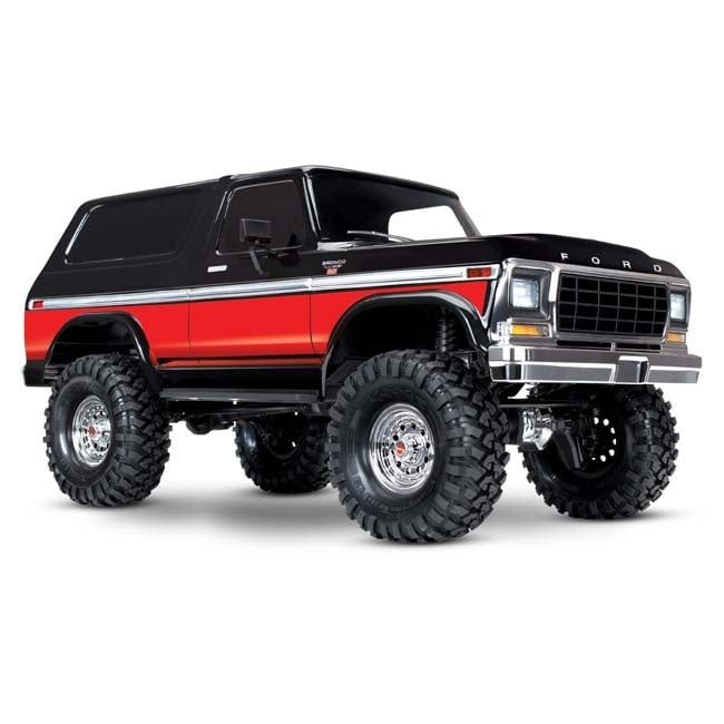 TRX-82246-4-RED Traxxas TRX-4® Scale and Trail® Crawler with Ford Bronco Body: 4WD Electric Truck w. Clipless Body