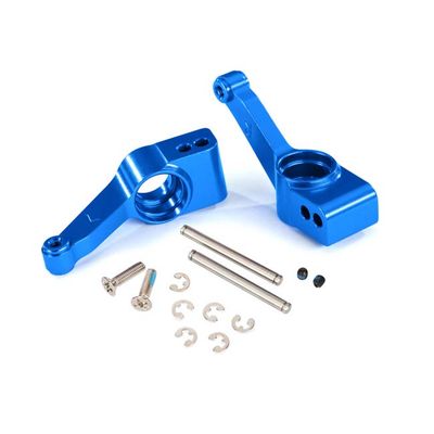 TRX-1952X Traxxas Rear Stub Axle Carriers Blue-Anodized 6061-T6 Aluminum (2)