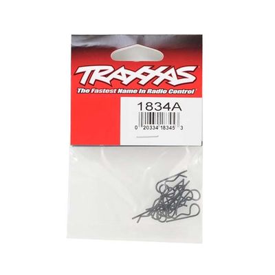 TRX-1834A Traxxas Standard-Duty Body Clips Black (12)