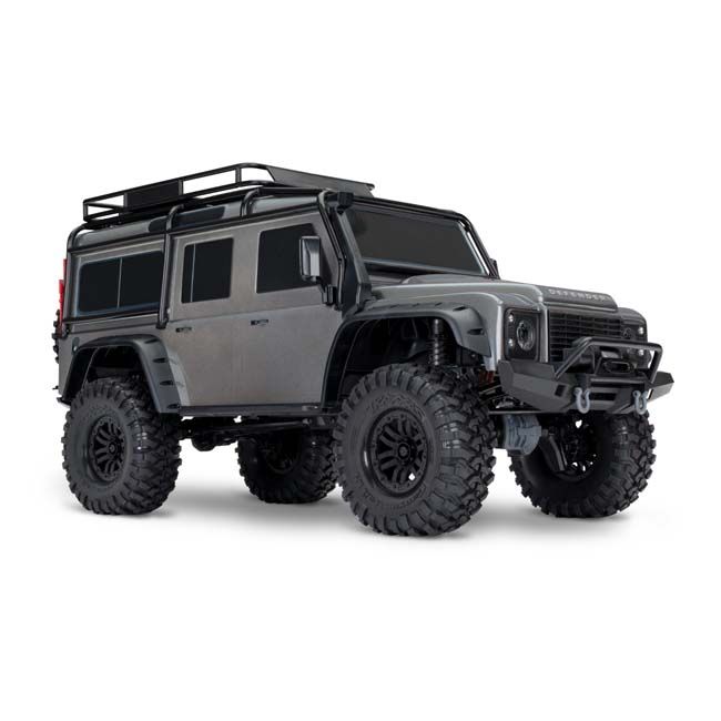 TRX-82256-4-SLVR Traxxas TRX-4 Land Rover Defender Silver - Clipless