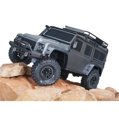 TRX-82256-4-SLVR Traxxas TRX-4 Land Rover Defender Silver - Clipless