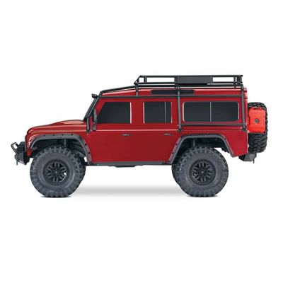 TRX-82256-4-RED Traxxas TRX-4 Land Rover Defender Red - Clipless
