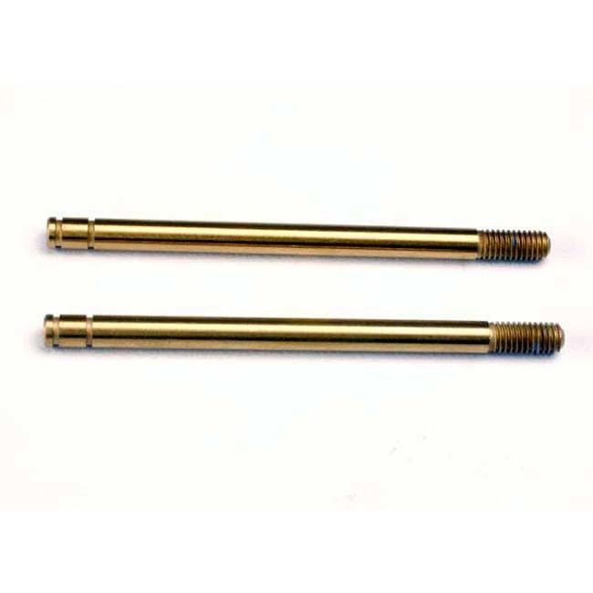 TRX-1664T Traxxas Shock shafts, hardened steel, titanium nitride coated (long) (2)