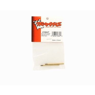 TRX-1664T Traxxas Shock shafts, hardened steel, titanium nitride coated (long) (2)