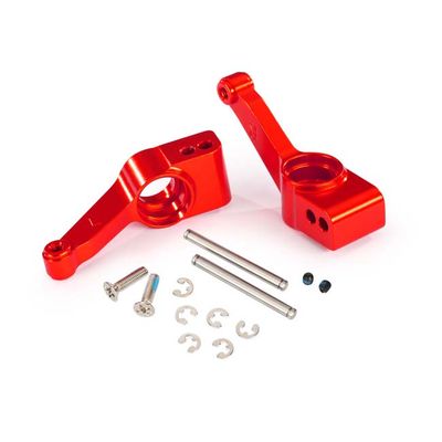 TRX-1952A Traxxas Rear Stub Axle Carriers Red-Anodized 6061-T6 Aluminum (2)