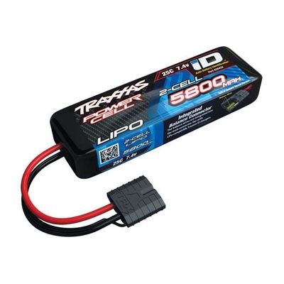 TRX-2843X Traxxas 5800 mAh 7.4V 2-Cell 25C LiPo Battery with iD Connector