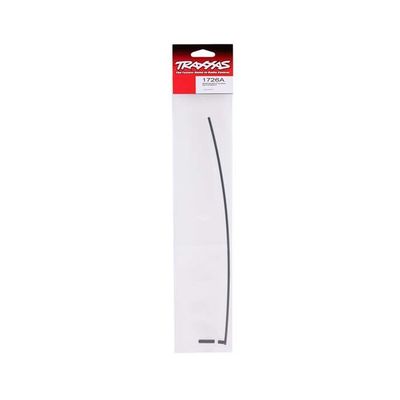 TRX-1726A Traxxas Antenna, tube, black (1)/ vinyl antenna cap (1)/ wire retainer (1) (Black)