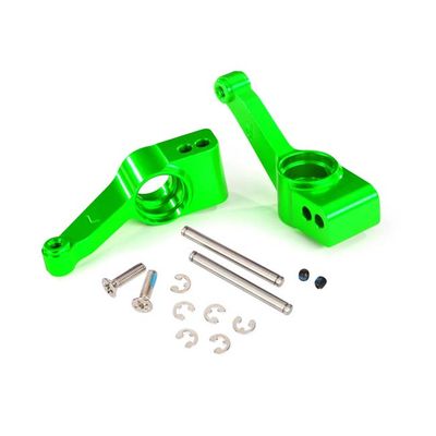 TRX-1952G Traxxas Rear Stub Axle Carriers Green-Anodized 6061-T6 Aluminum (2)