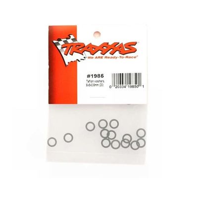 TRX-1985 Traxxas PTFE-Coated Washers 5x8x0.5 mm (20) (Use with Ball Bearings)