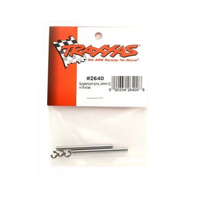 TRX-2640 Traxxas Suspension Pins 44 mm (2×) with E-Clips