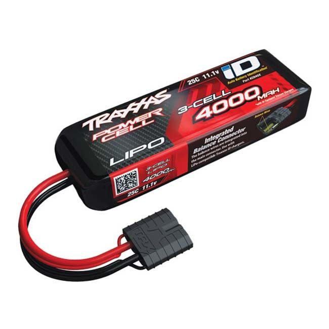 TRX-2849X Traxxas 4000 mAh 11.1V 3-Cell 25C LiPo Battery with iD Connector