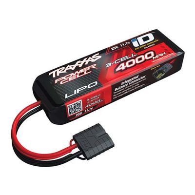 TRX-2849X Traxxas 4000 mAh 11.1V 3-Cell 25C LiPo Battery with iD Connector TRX-2849X Traxxas 4000 mAh 11.1V 3-Cell 25C LiPo Battery with iD Connector