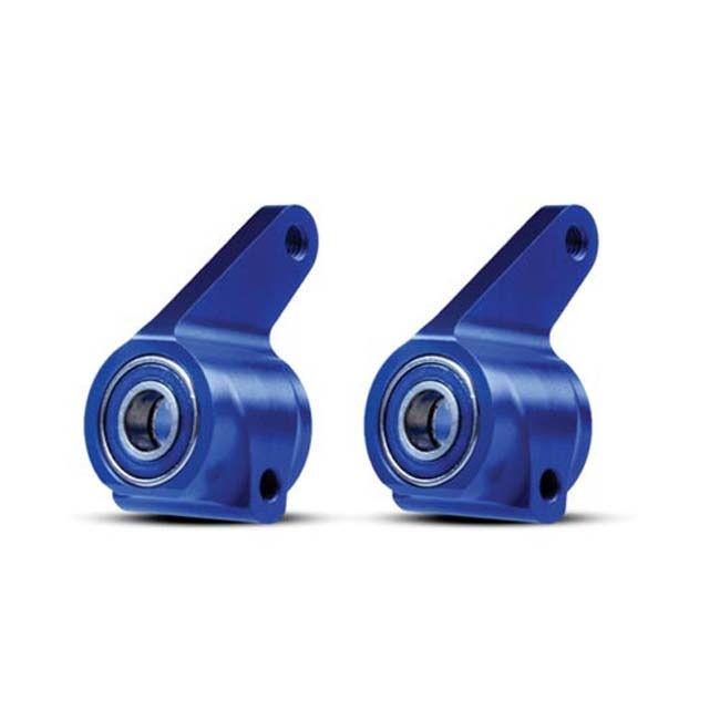 Traxxas blue aluminum steering blocks pair with ball bearings - 3636A TRX-3636A
