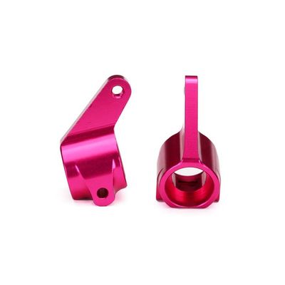 TRX-3636P Traxxas Steering Blocks, Pink-Anodized 6061-T6 Aluminum (2), with 5x11mm Ball Bearings (4)