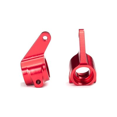TRX-3636X Traxxas Steering Blocks, Red-Anodized 6061-T6 Aluminum (2), with 5x11mm Ball Bearings (4)