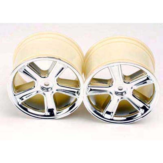 TRX-3972X Traxxas Sport Wheels, Maxx (Mirror Chrome Finish) (2) (Legacy)