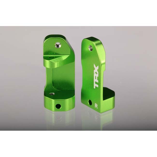 TRX-3632G Traxxas Caster Blocks, 30-Degree, Green-Anodized 6061-T6 Aluminum (Left &amp; Right)