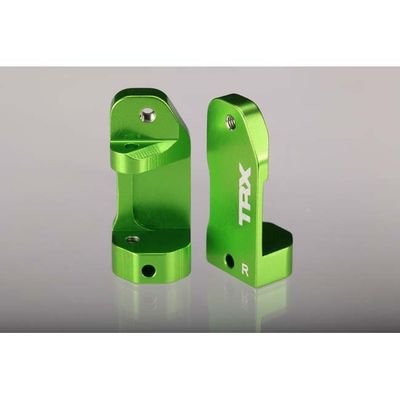 TRX-3632G Traxxas Caster Blocks, 30-Degree, Green-Anodized 6061-T6 Aluminum (Left &amp; Right)