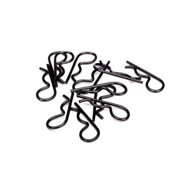 TRX-3934A Traxxas Body Clips, Heavy Duty, Black (12)