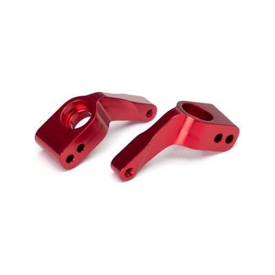 TRX-3652X Traxxas Stub Axle Carriers, Rear, 6061-T6 Aluminum Red-Anodized with 5x11 mm Ball Bearings (2)