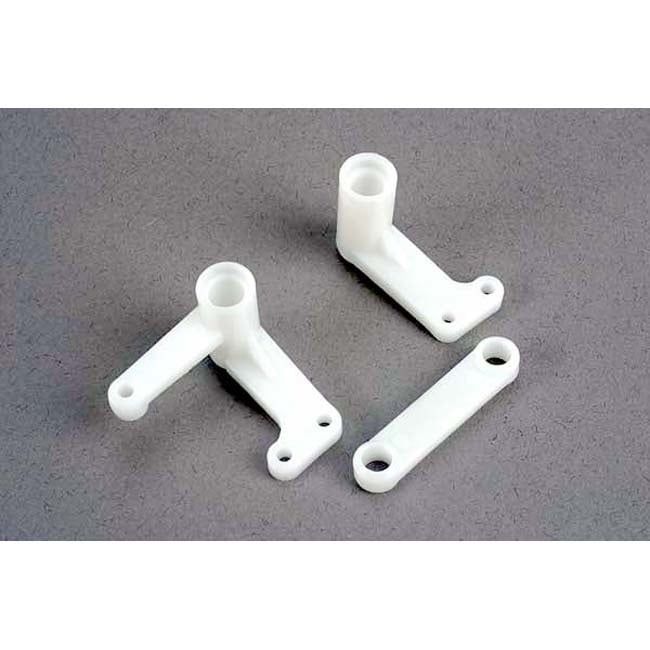 TRX-3743 Traxxas Steering Bellcranks, Left &amp; Right with Drag Link