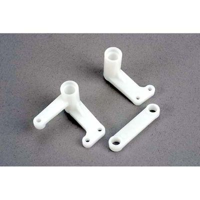 TRX-3743 Traxxas Steering Bellcranks, Left &amp; Right with Drag Link