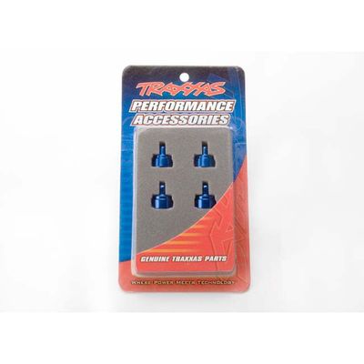TRX-3767A Traxxas Aluminum Shock Caps, Blue-Anodized (4) (fits all Ultra Shocks)