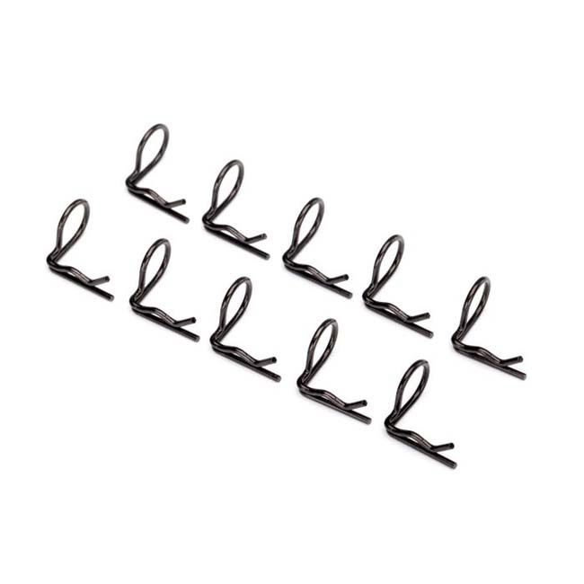 TRX-3935A Traxxas Body Clips, Angled 90-Degrees, Black (10)