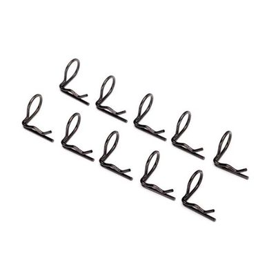 TRX-3935A Traxxas Body Clips, Angled 90-Degrees, Black (10)