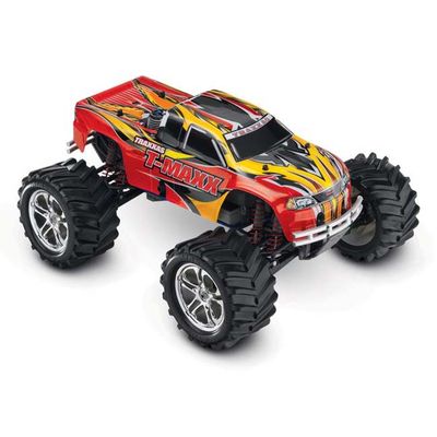 TRX-49104-1-RED Traxxas T-Maxx Classic 1/10 Nitro 4WD Monster Truck RTR Red