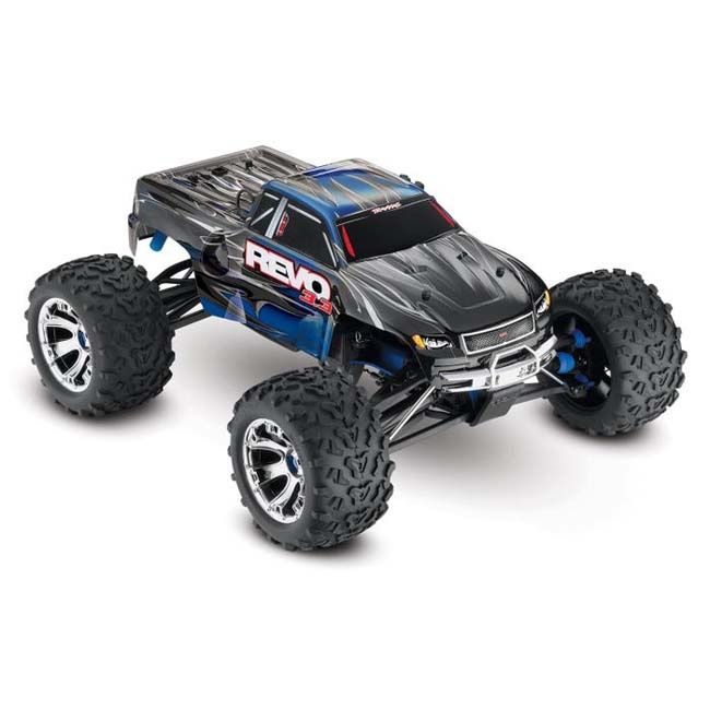 TRX-53097-3-BLUE Traxxas Revo 3.3 4WD Nitro Monster Truck RTR - Blue