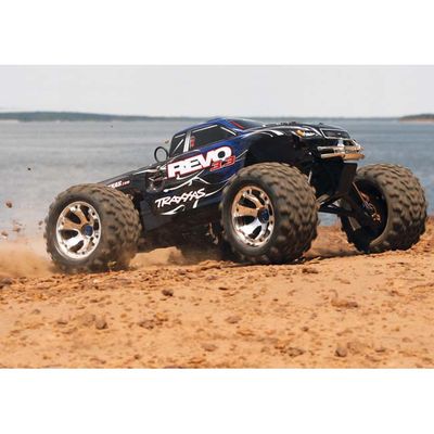 TRX-53097-3-BLUE Traxxas Revo 3.3 4WD Nitro Monster Truck RTR - Blue