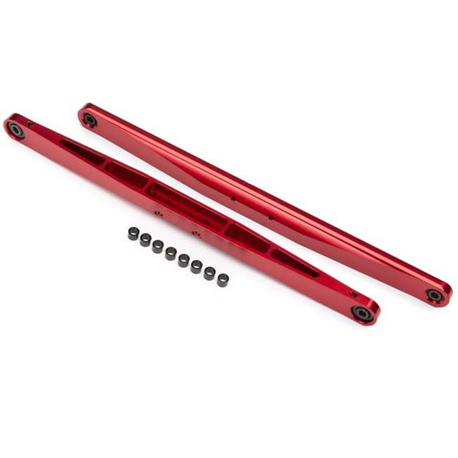 TRX-8544R Traxxas Trailing Arm Aluminum Red-Anodized (2) Assembled with Hollow Balls (Legacy)