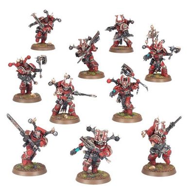 GWS-43-10 Games Workshop Warhammer 40,000 World Eaters: Khorne Berzerkers