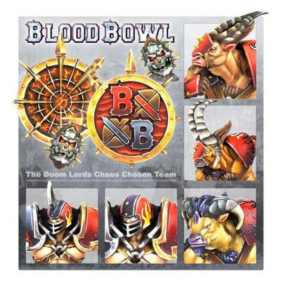 GWS-200-47 Games Workshop Blood Bowl: Chaos Chosen Team - The Doom Lords