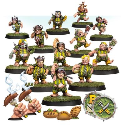 GWS-200-65 Games Workshop Blood Bowl: Halfling Team - Greenfield Grasshuggers