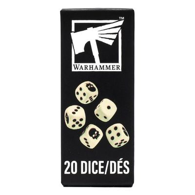 GWS-65-36 Games Workshop Warhammer 12mm Dice Set (20x)