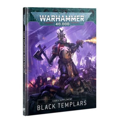 GWS-55-01 Games Workshop Warhammer 40,000 Codex Supplement: Black Templars, 9th Edition Hardback