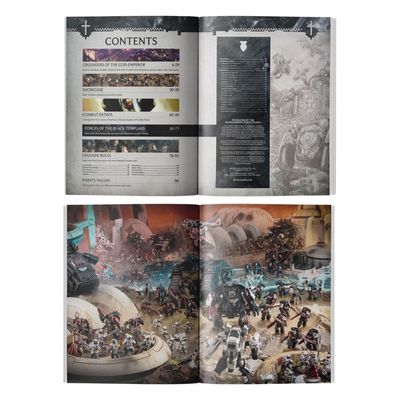 GWS-55-01 Games Workshop Warhammer 40,000 Codex Supplement: Black Templars, 9th Edition Hardback