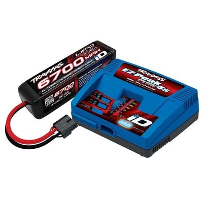 TRX-2998 Traxxas 4S LiPo Completer Pack - EZ-Peak Plus 4s Charger and 6700 mAh Battery
