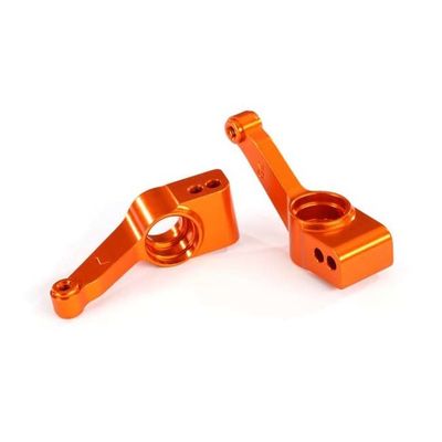 TRX-1952T Traxxas Rear Stub Axle Carriers Orange-Anodized 6061-T6 Aluminum (2)