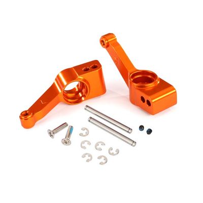TRX-1952T Traxxas Rear Stub Axle Carriers Orange-Anodized 6061-T6 Aluminum (2)