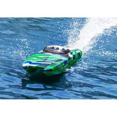 TRX-57046-4-GRNR Traxxas DCB M41 Widebody 40-inch Catamaran RTR - Green