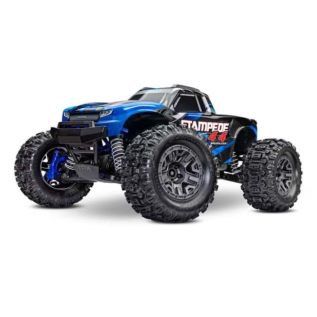 TRX-67154-4-BLUE Traxxas Stampede 4X4 BL-2s Monster Truck Blue (Collector Specs)