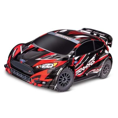 TRX-74154-4-RED Traxxas Ford Fiesta ST Rally Car - Brushless AWD RTR, 1/10 Scale, 2S, Red