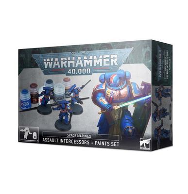 GWS-60-11-2020 Games Workshop Warhammer 40,000 Space Marines: Assault Intercessors + Paints Set (2020) GWS-60-11-2020 Games Workshop Warhammer 40,000 Space Marines: Assault Intercessors + Paints Set (2020)