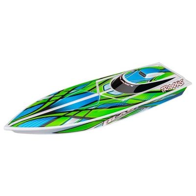 TRX-38104-8-GRN Traxxas Blast: High Performance Race Boat w. USB/ TQ 2.4GHz radio system (Green)