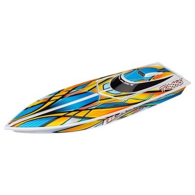 TRX-38104-8-ORNG Traxxas Blast: High Performance Race Boat w. USB / TQ 2.4GHz radio (Orange)