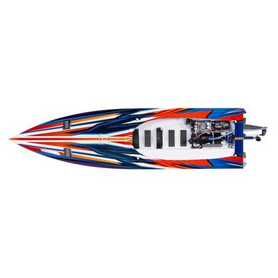 TRX-103076-4-ORNG Traxxas Spartan SR Self-Righting Race Boat 1/10 RTR - Orange